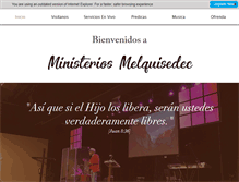 Tablet Screenshot of ministeriosmelquisedec.com